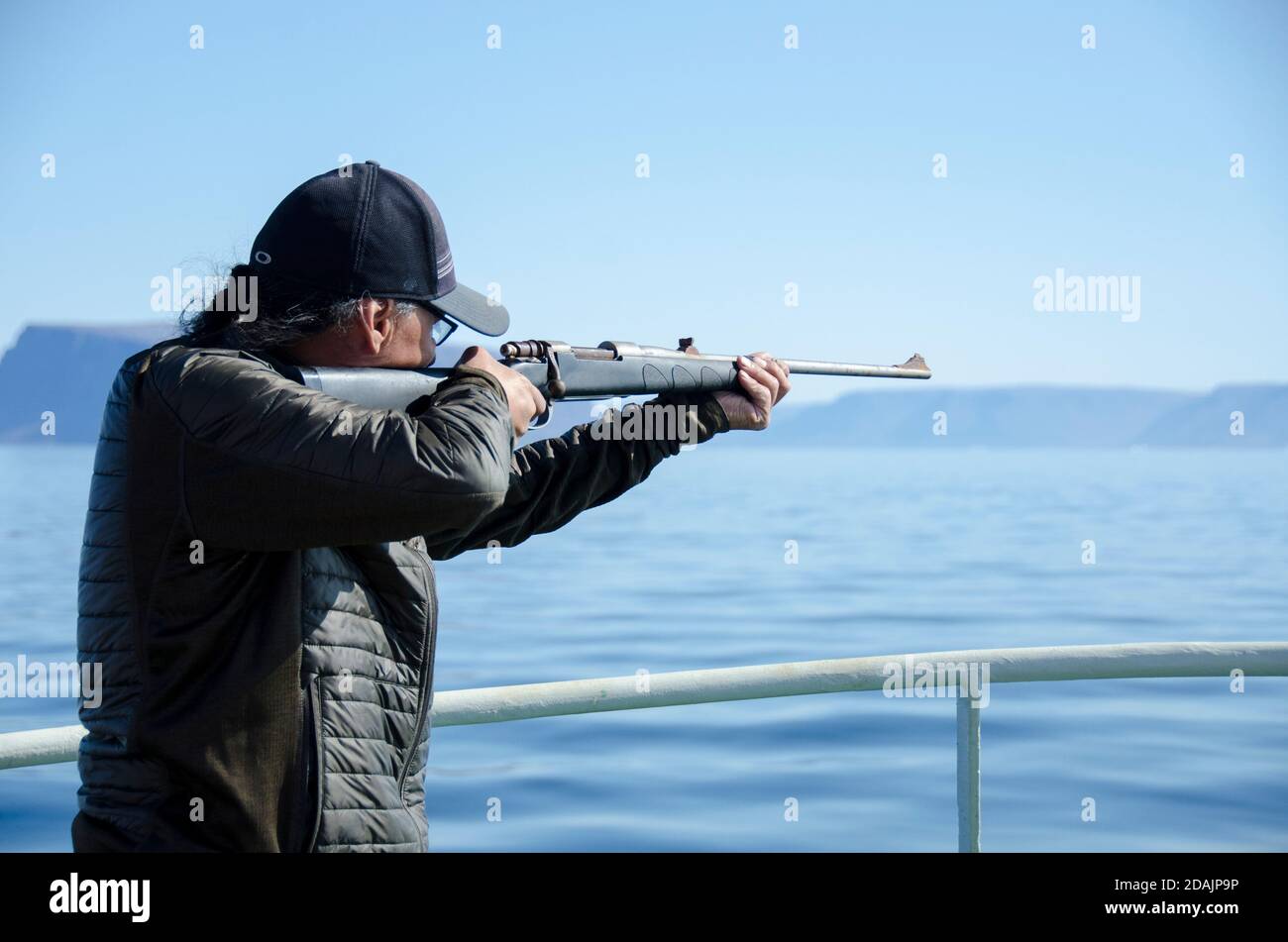 Jagd auf kleine Wale Stockfoto