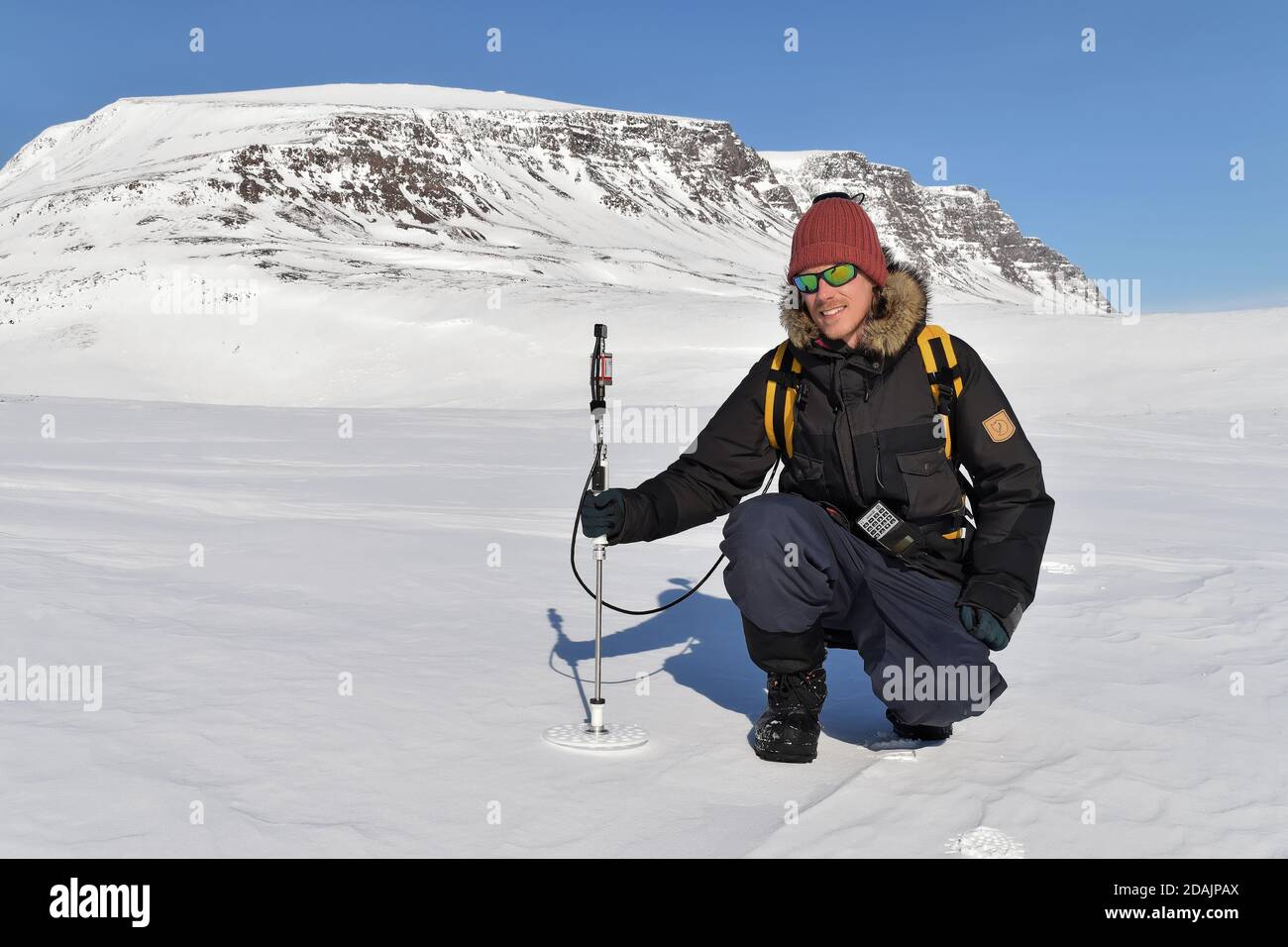 Arktische Forschung im Winter Stockfoto