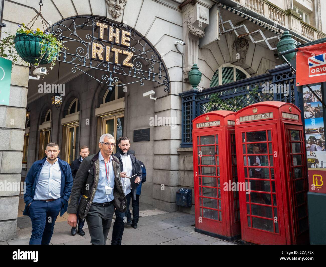 Das Ritz. Weltberühmtes Hotel, Restaurant und Club. Stockfoto