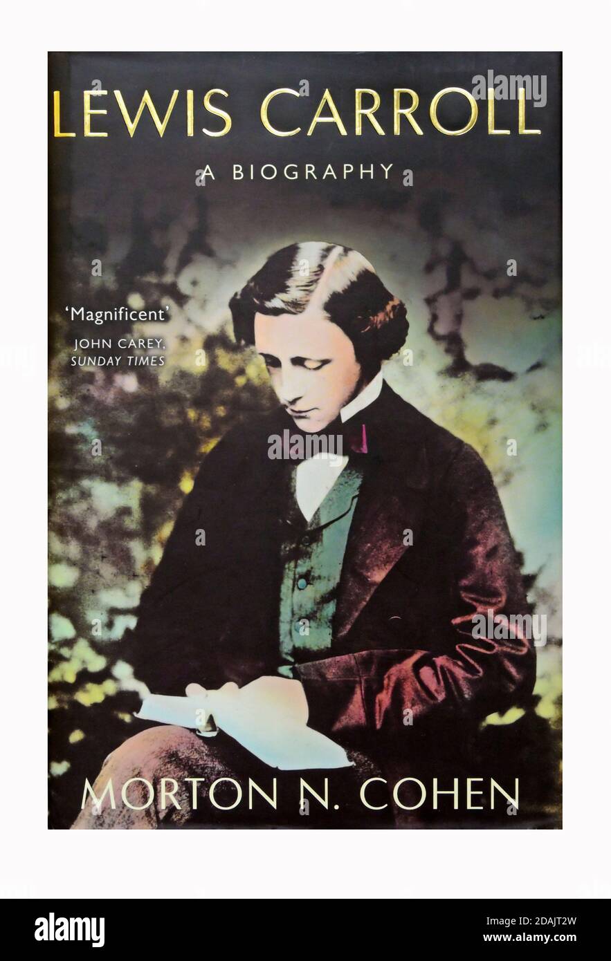 Buchcover 'Lewis Carroll A Biography' von Morton N. Cohen. Stockfoto