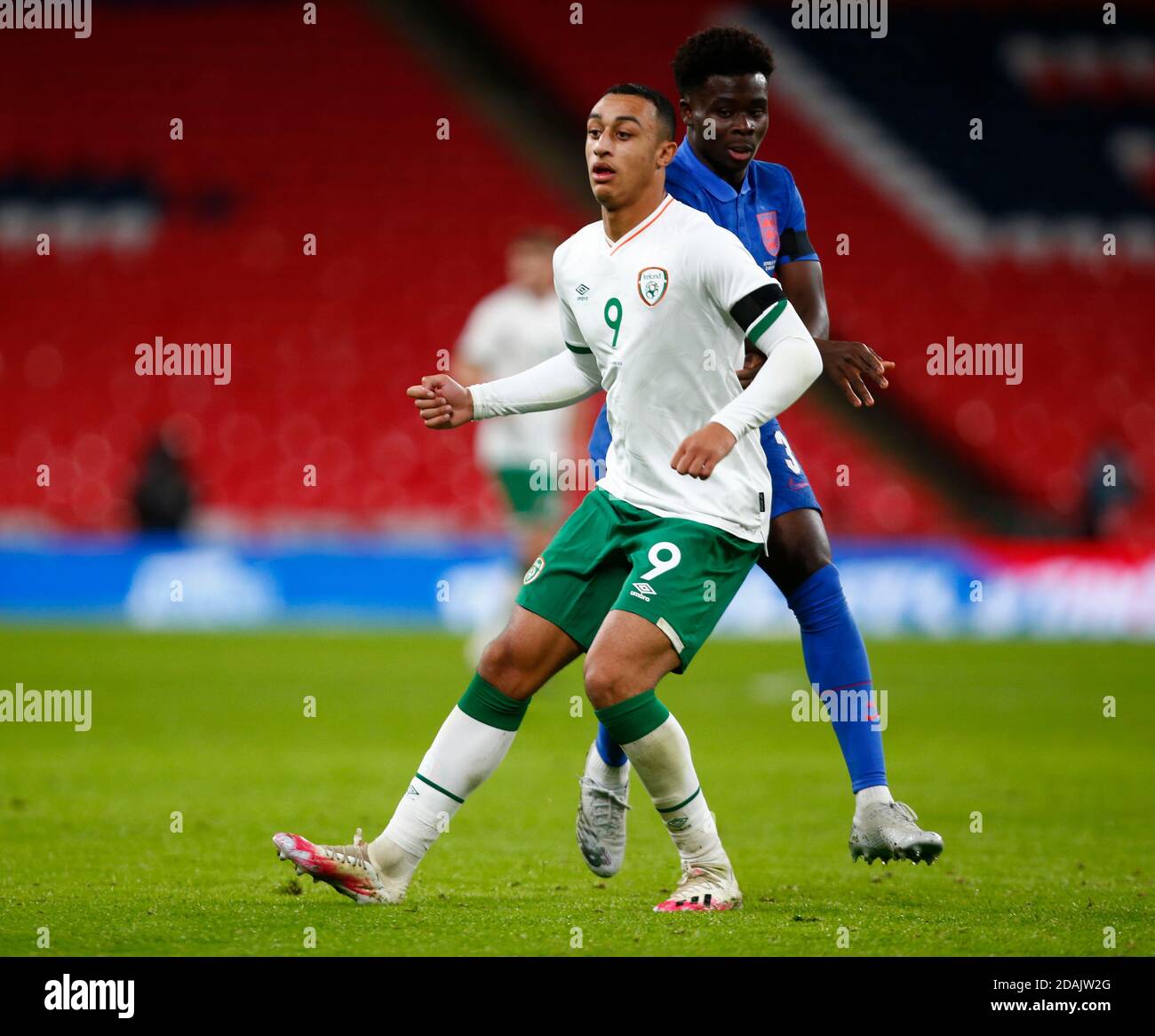 WEMBLEY, Vereinigtes Königreich, NOVEMBER 12: Adam Idah (Norwich City) der Republik Irland während der Internationalen Freundschaftschaft zwischen England und der Republik I Stockfoto