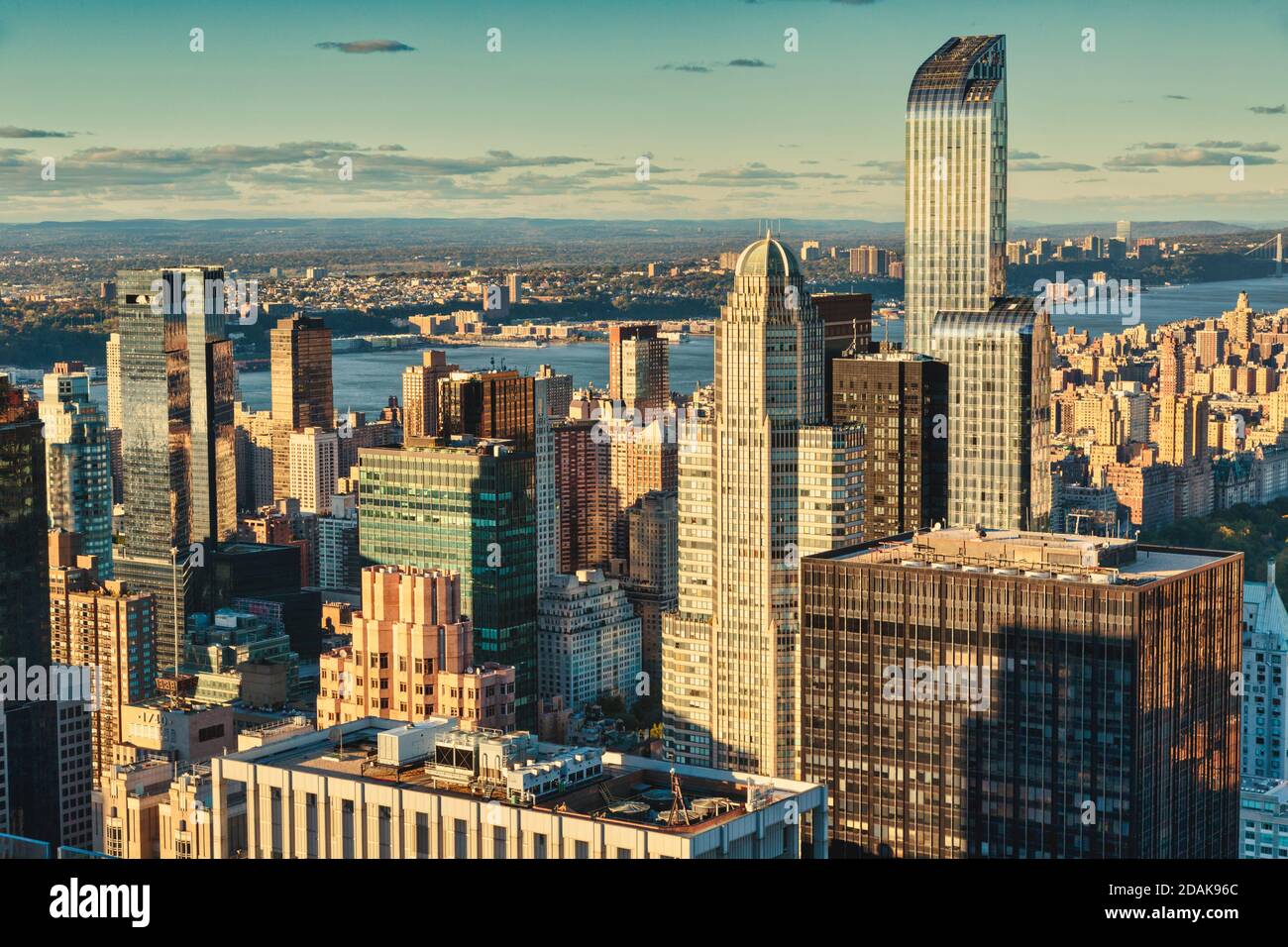 Manhattan Blick, New York City, New York State, Vereinigte Staaten von Amerika. Stockfoto