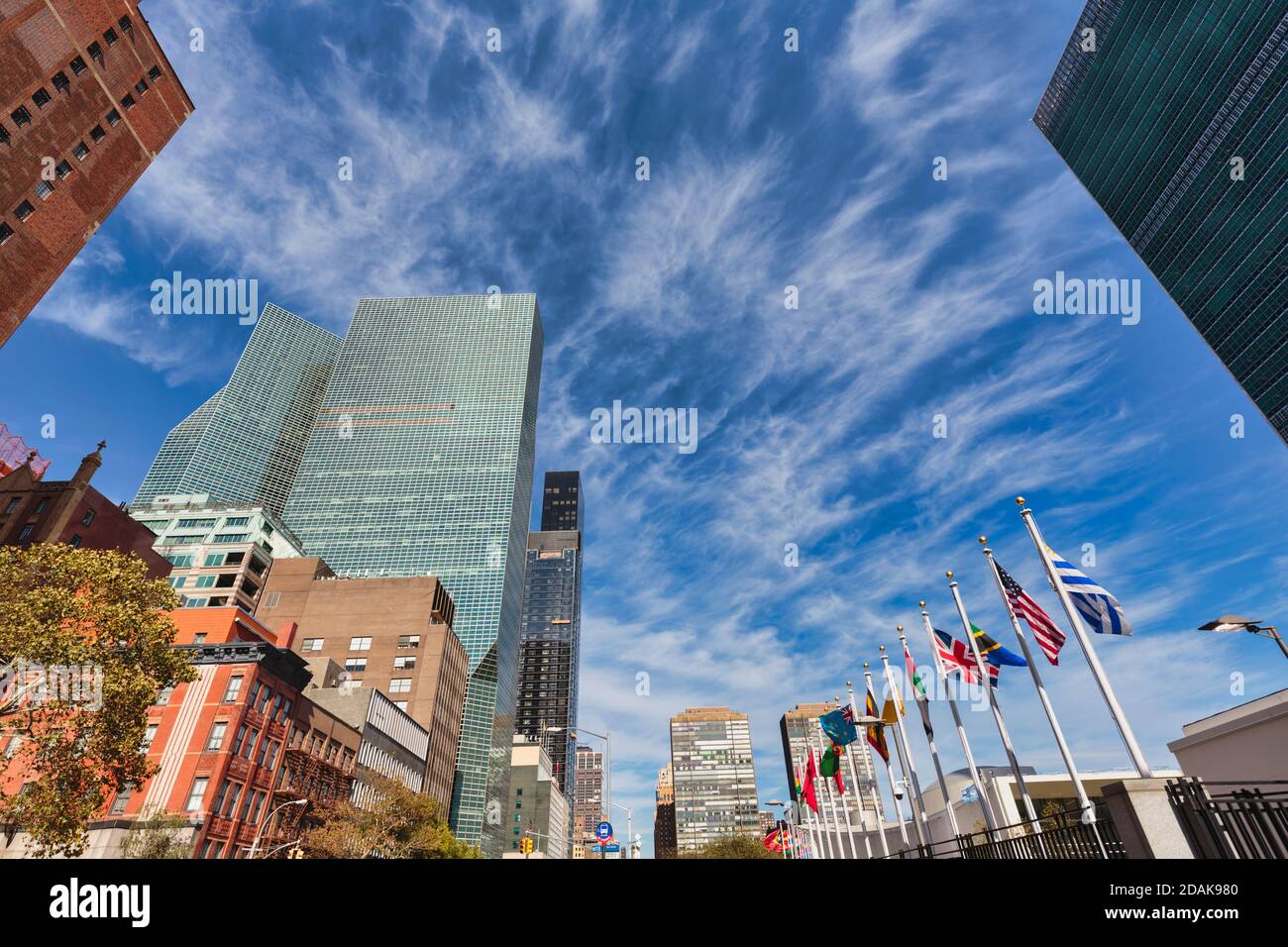 First Avenue, New York City, New York State, Vereinigte Staaten von Amerika. Stockfoto