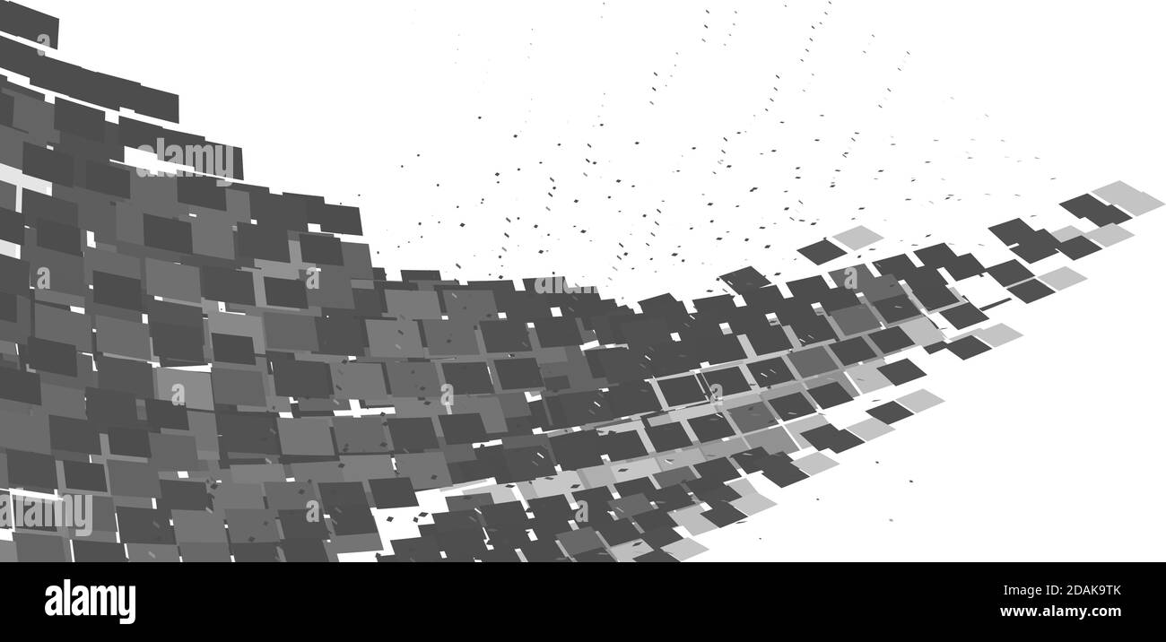3d Tech Hintergrund mit abstrakter Form auf einem weißen. Futuristische Vektorgrafiken Stock Vektor
