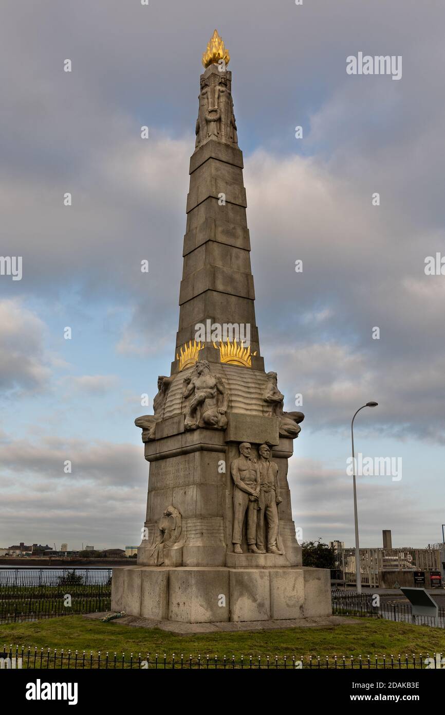 Berühmte Aussicht auf Liverpool Stockfoto