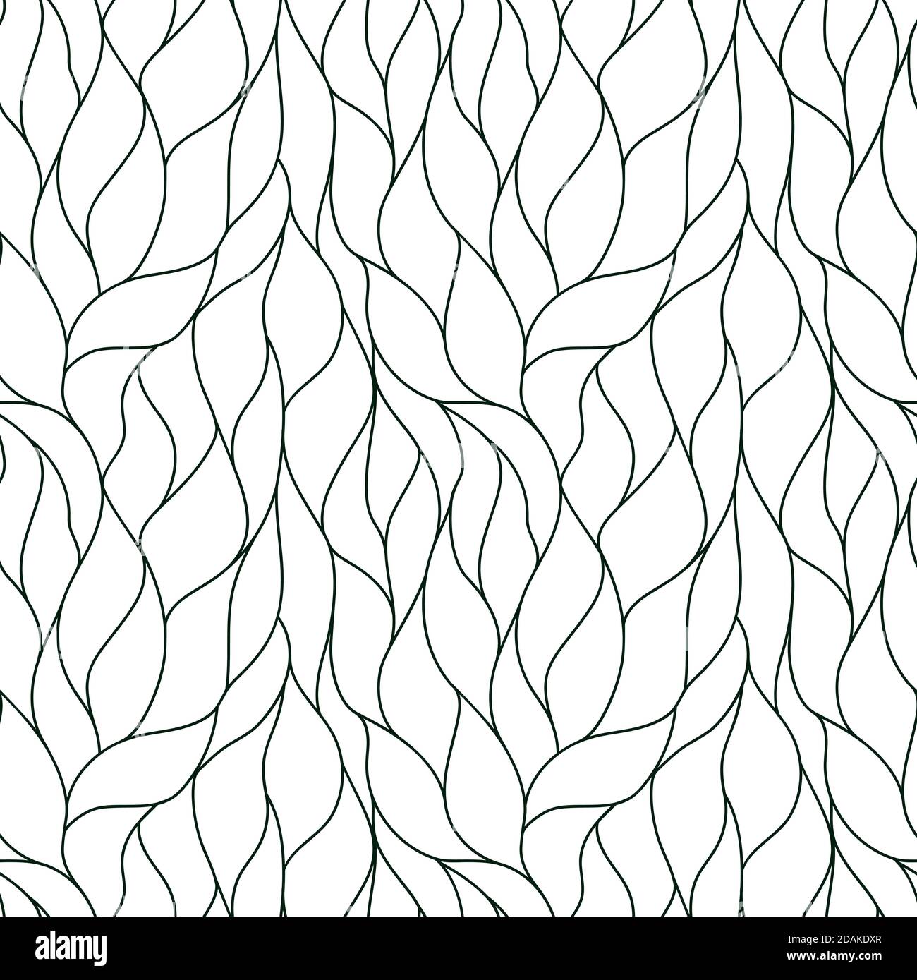 Ein nahtloses Linienmuster. Ein nahtloses abstraktes Muster von Hand gezeichnet Stock Vektor