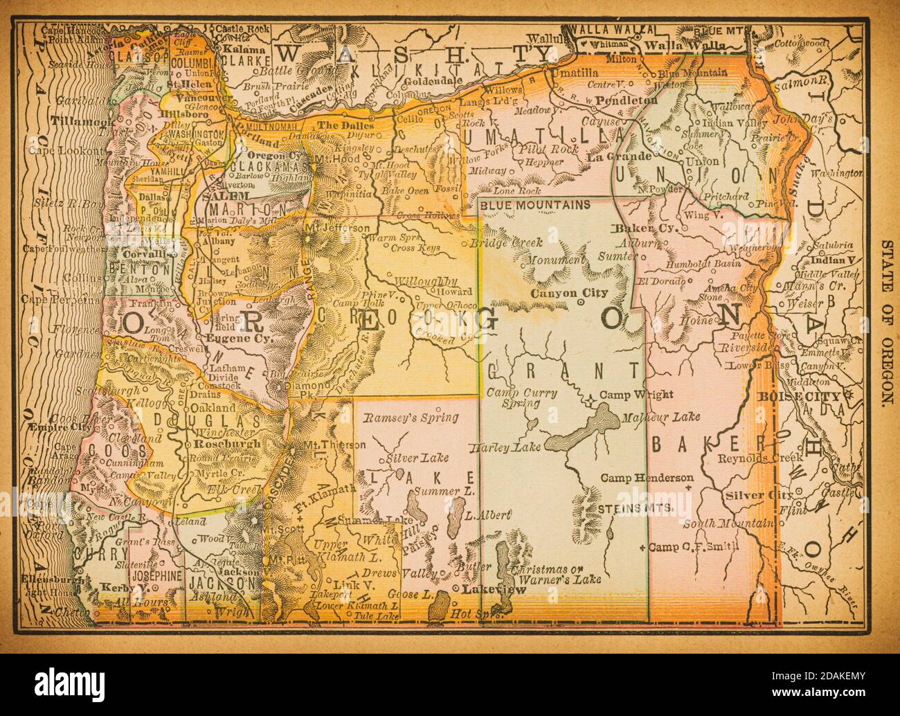 Portland oregon map -Fotos und -Bildmaterial in hoher Auflösung – Alamy