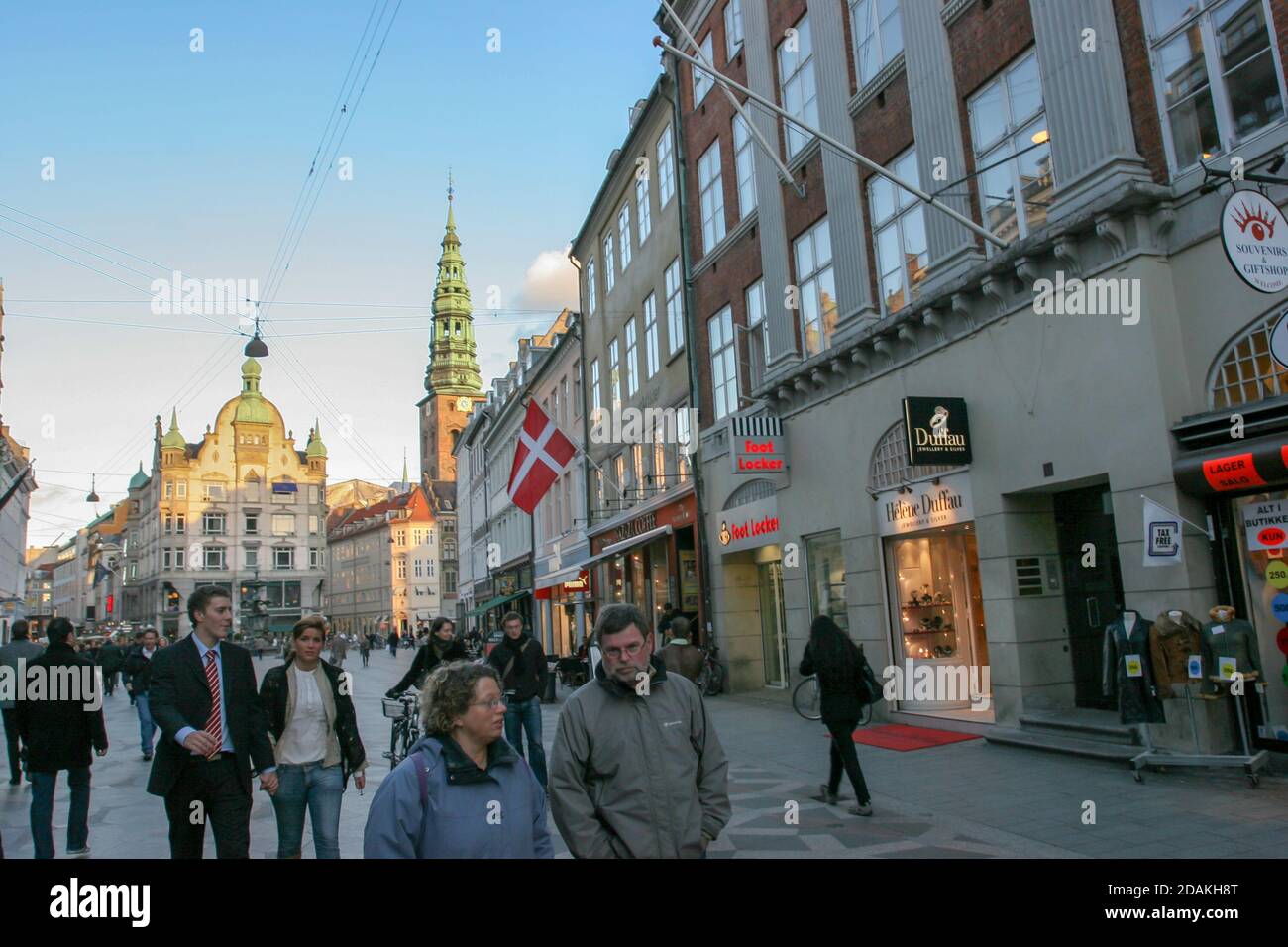 Kopenhagen, Denamrk - Oktober 22 2006 : die Straßen der schönen Stadt Kopenhagen Stockfoto