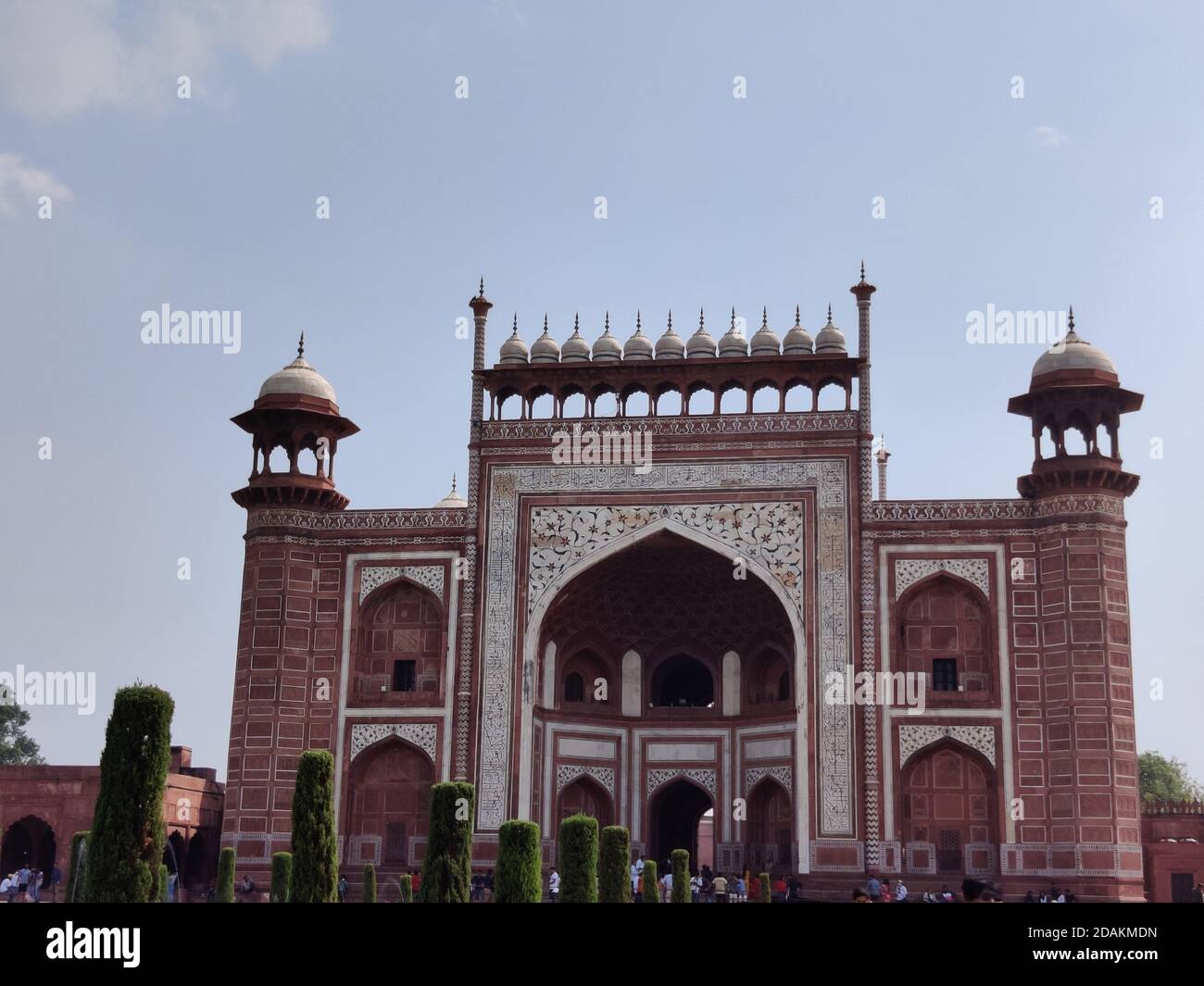 Eines der sieben Weltwunder - Taj Mahal Stockfoto