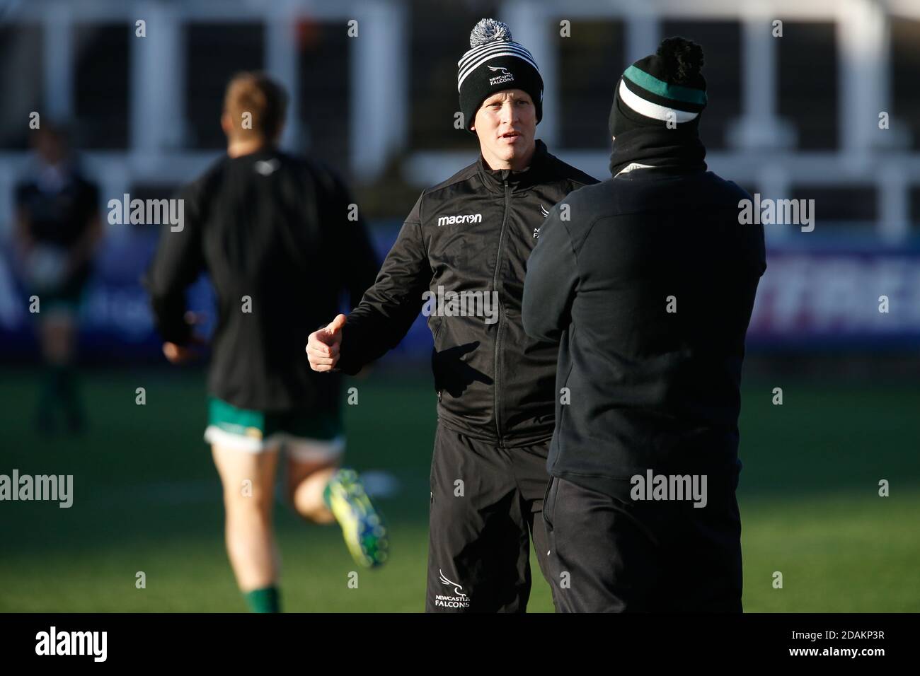 Newcastle, Großbritannien. November 2020. NEWCASTLE UPON TYNE, ENGLAND. 13. NOVEMBER Dave Walder (Cheftrainer von Newcastle Falcons) während der Vorsaison Freundschaftsspiel zwischen Newcastle Falcons und Ealing Trailfinders im Kingston Park, Newcastle am Freitag, 13. November 2020. (Kredit: Chris Lishman, MI News) Kredit: MI Nachrichten & Sport /Alamy Live Nachrichten Stockfoto