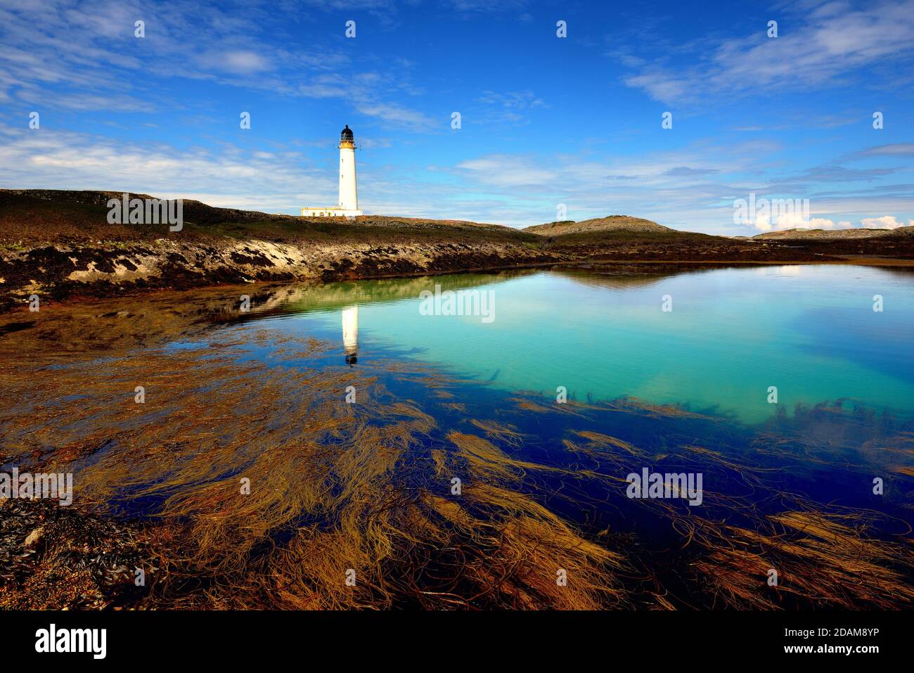 Hyskeir Lighthouse, Innere Hebriden, Schottland Stockfoto