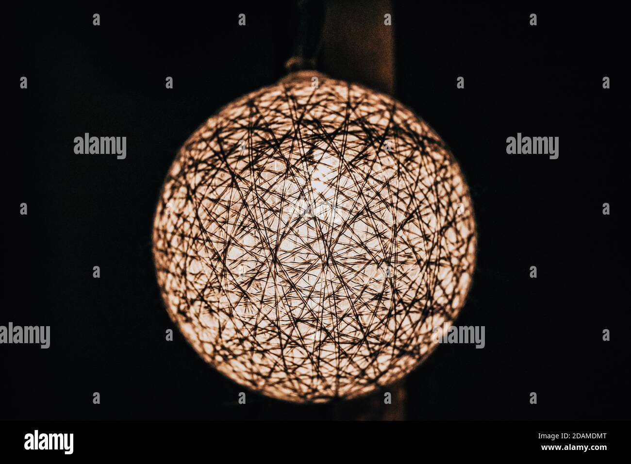 Nahaufnahme eines glänzenden Ornaments Stockfoto