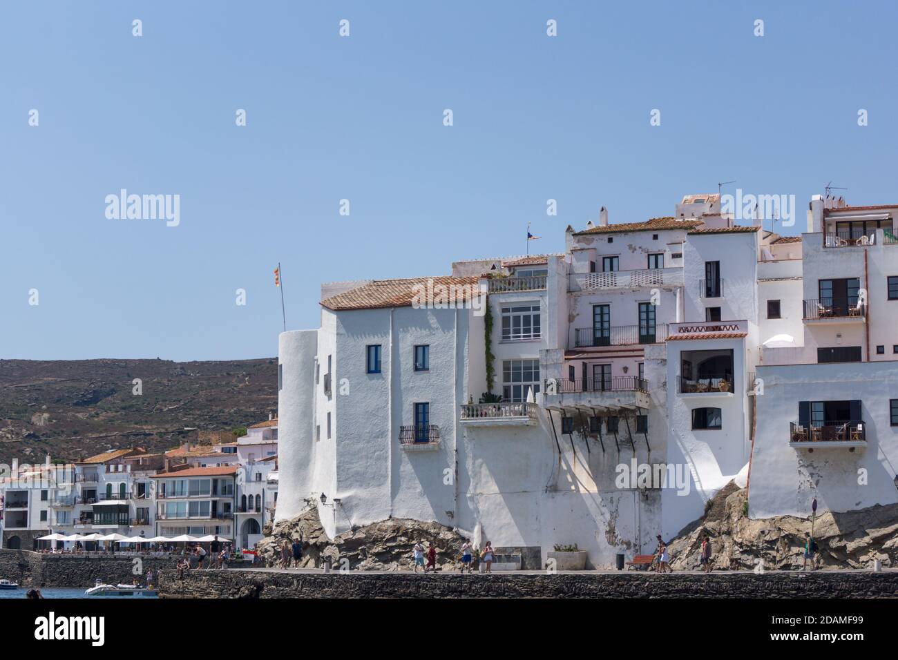 Mediterranes Dorf Cadaques, Spanien Stockfoto