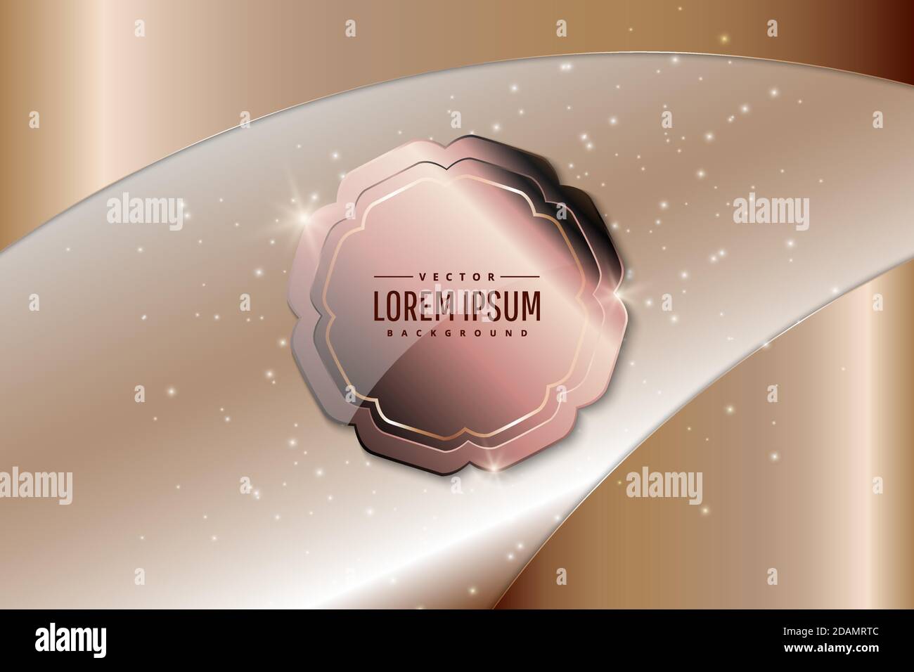 Luxus-Label glänzend background.Paper Art style.for Luxus-Banner, Dekoration, Feier, Holiday.Vector Illustration.EPS10 Stock Vektor