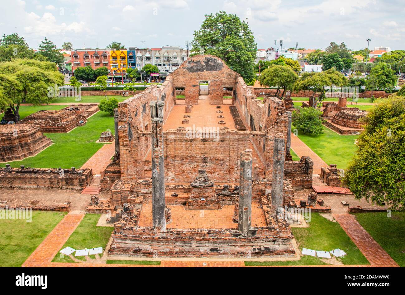Wat Ratchaburana im Ayutthaya historischen Park Stockfoto