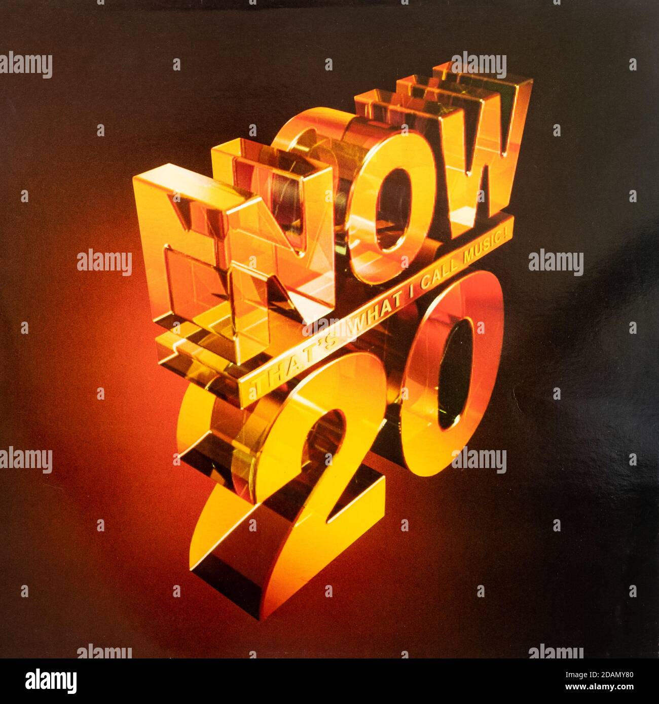 Das ist What I Call Music 20 Vinyl LP Pop Compilation Plattencover Stockfoto