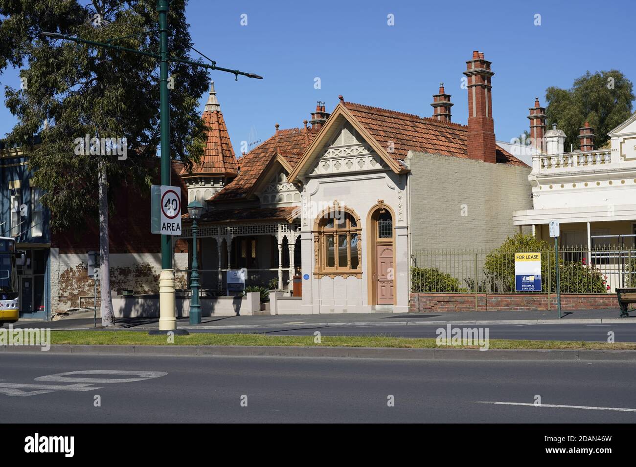 Schöne Stadt Bendigo im Zentrum von Victoria, Australien Stockfoto