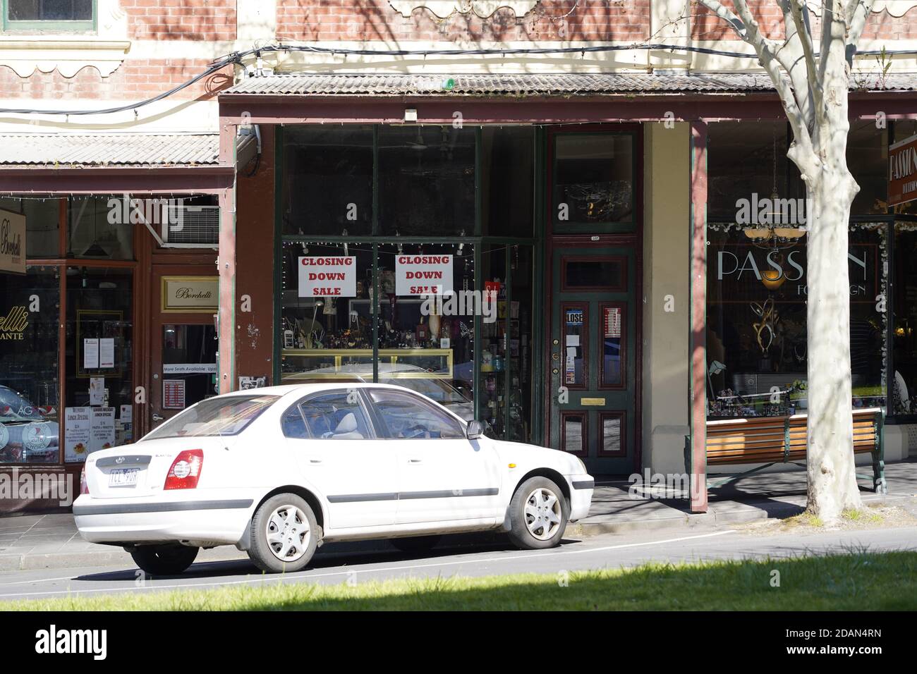 Schöne Stadt Bendigo im Zentrum von Victoria, Australien Stockfoto