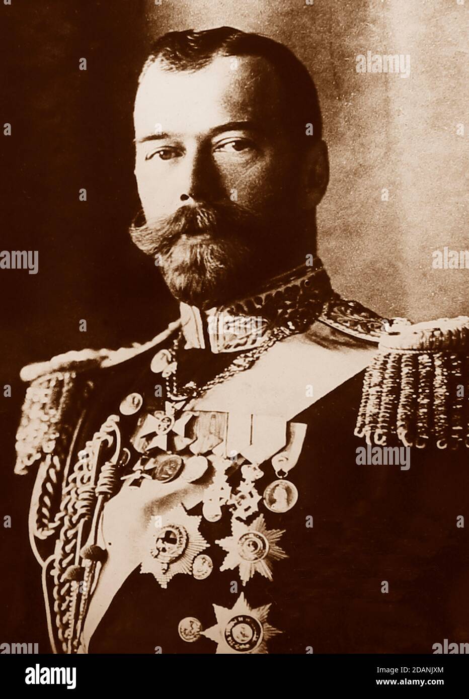 Nikolaus II von Russland Stockfoto