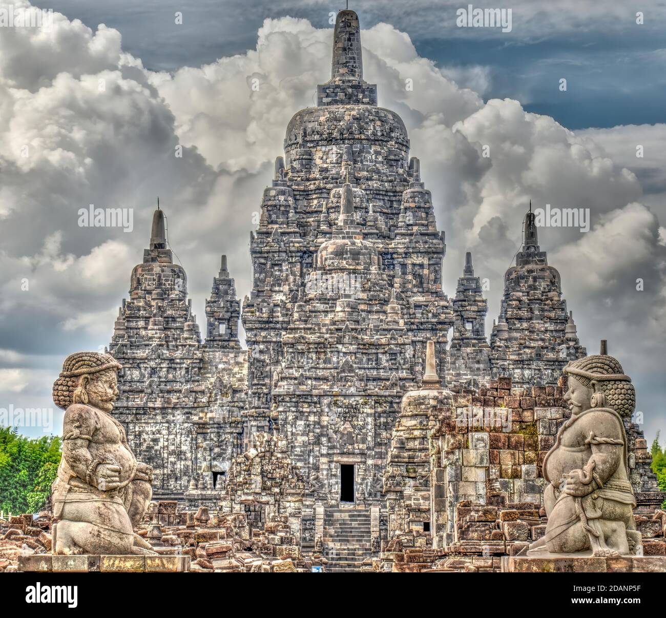 Prambanan Tempel, Java, Indonesien Stockfoto