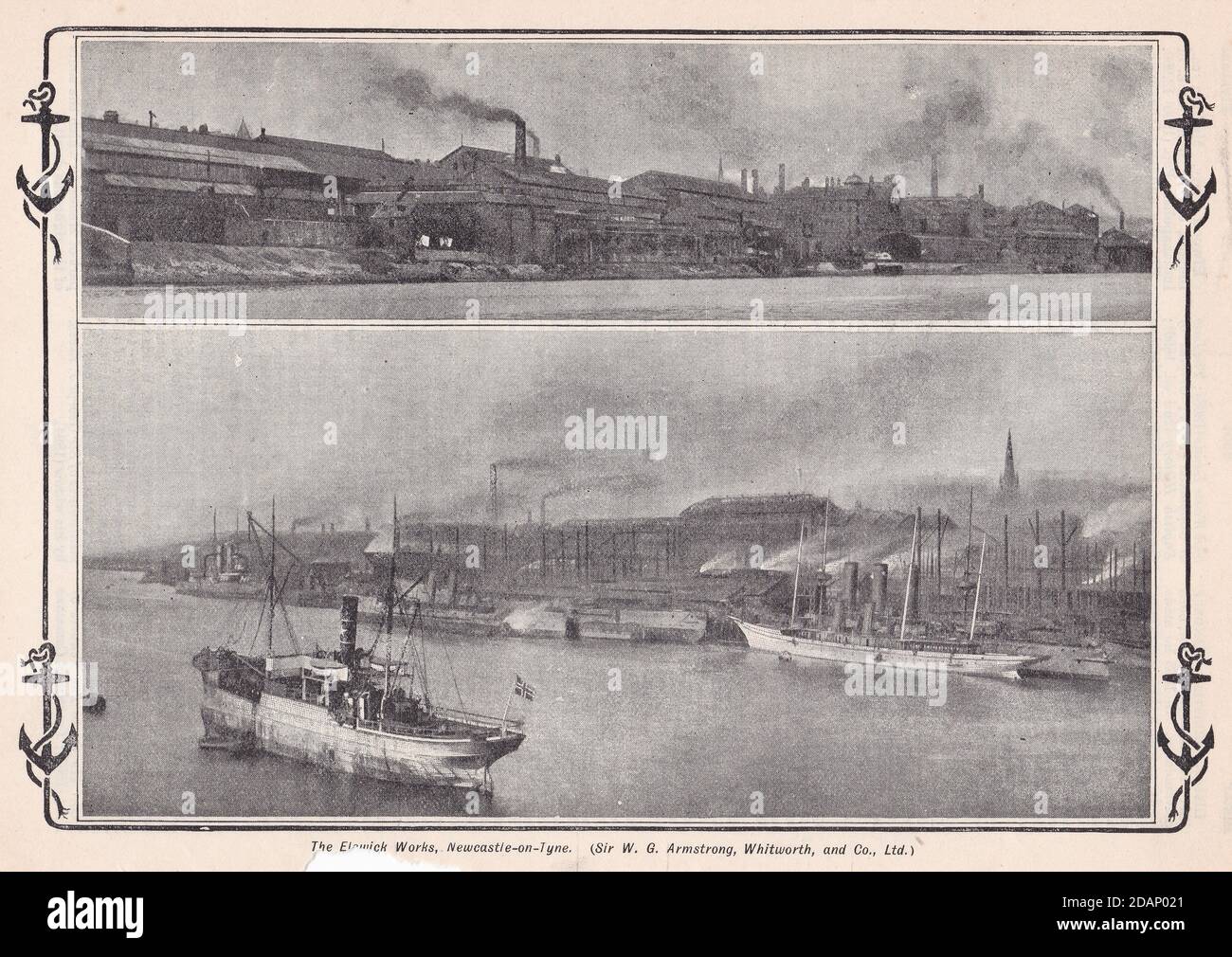 The Elswick Works, Newcastle upon Tyne, 1900er. Stockfoto
