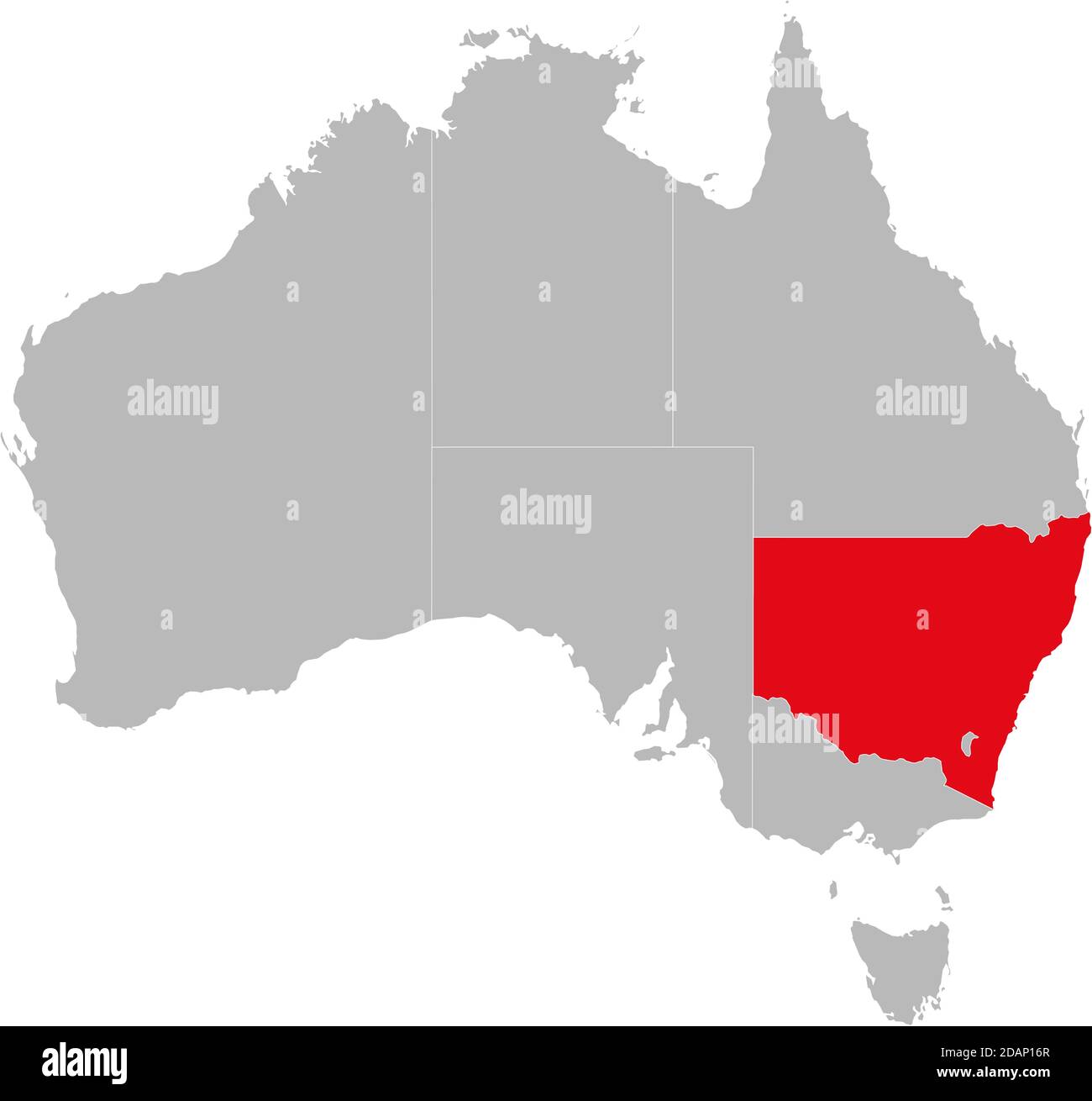 Queensland Provinz auf Australien Karte hervorgehoben. Geschäftskonzepte und -Hintergründe. Stock Vektor