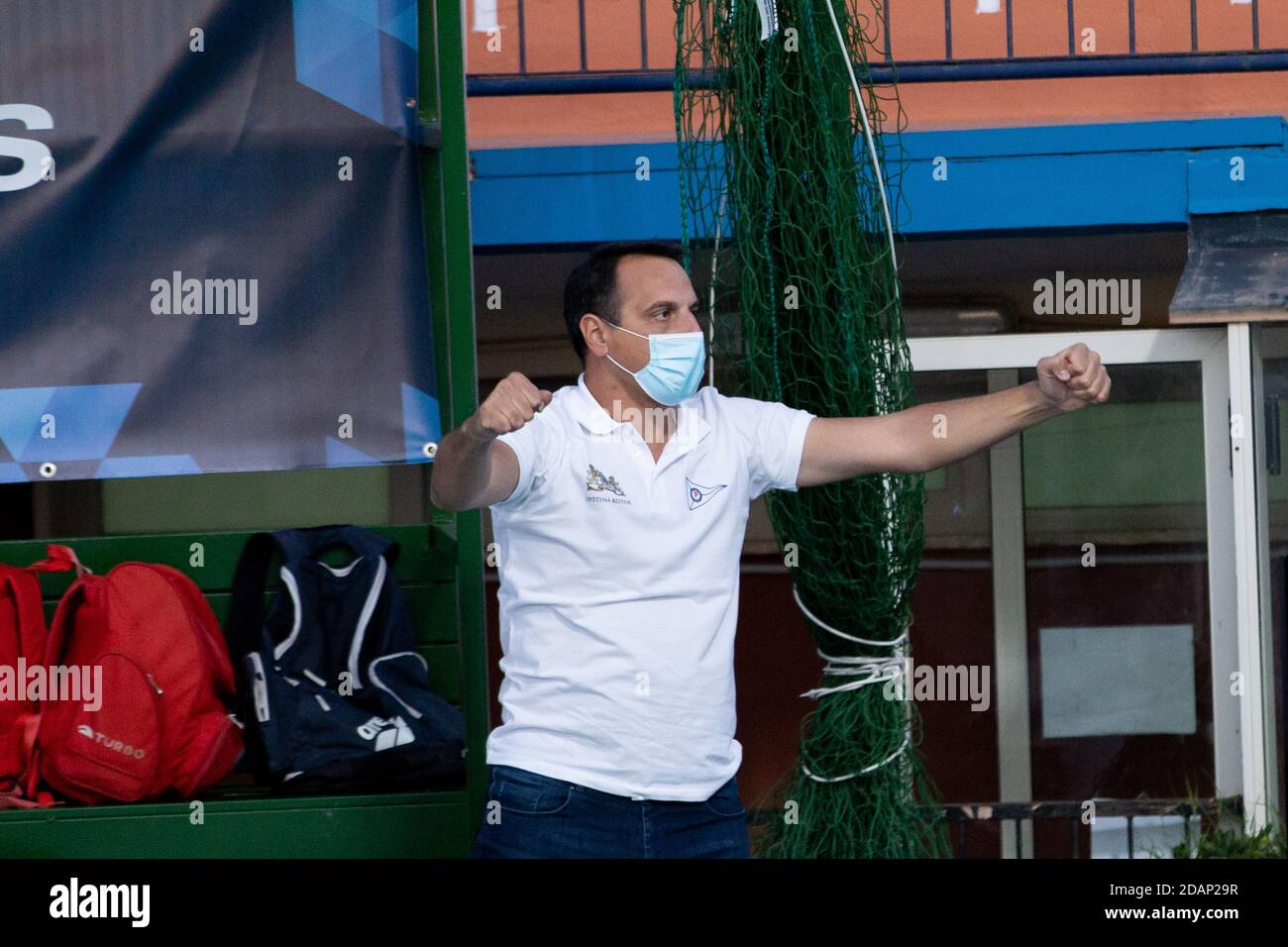 Siracusa, Italien. 14. Nov 2020. siracusa, Italien, Paolo Caldarella Pool, 14 Nov 2020, Trainer Primorac während CC Ortigia vs VK Primorac - Wasserball len Cup - Champions League Männer Spiel - Credit: LM/Sabrina Malerba Credit: Sabrina Malerba/LPS/ZUMA Wire/Alamy Live News Stockfoto