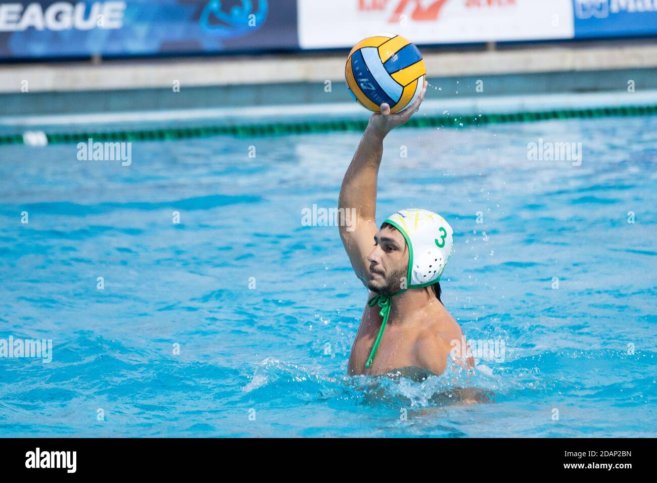 Siracusa, Italien. 14. Nov 2020. siracusa, Italien, Paolo Caldarella Pool, 14 Nov 2020, Martino ABLA (Ortigia) während CC Ortigia gegen VK Primorac - Wasserball len Cup - Champions League Männer Spiel - Credit: LM/Sabrina Malerba Credit: Sabrina Malerba/LPS/ZUMA Wire/Alamy Live News Stockfoto