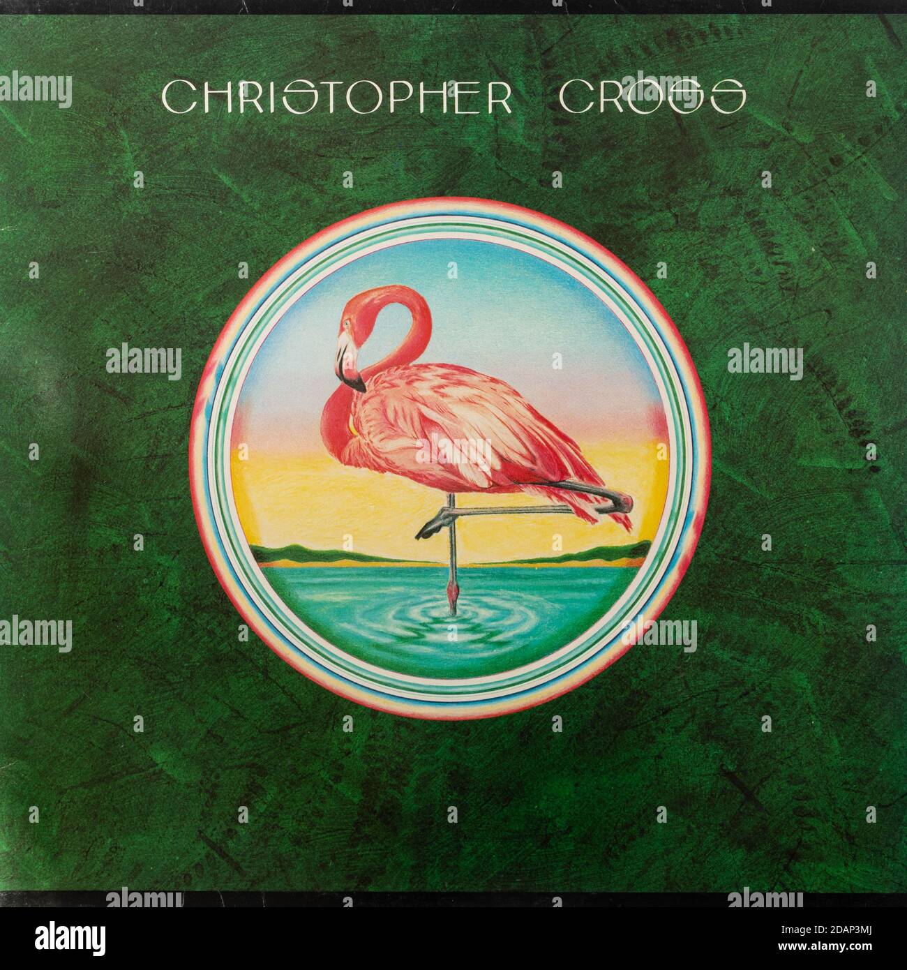Christopher Cross Debut-Album des amerikanischen Singer Songwriters, Vinyl-LP-Plattencover Stockfoto