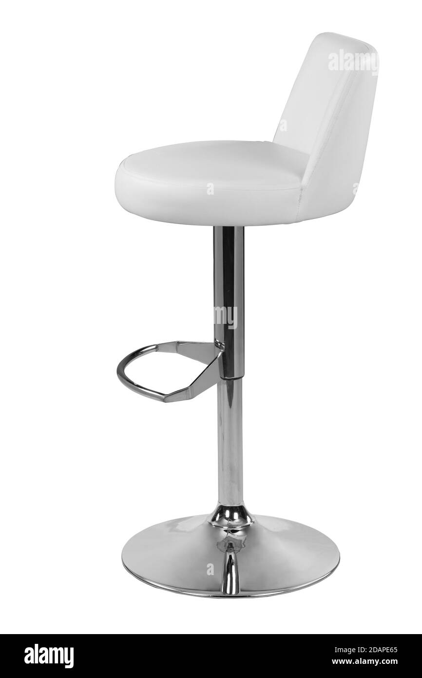 Küche Barstuhl auf weißem Hintergrund Stockfoto
