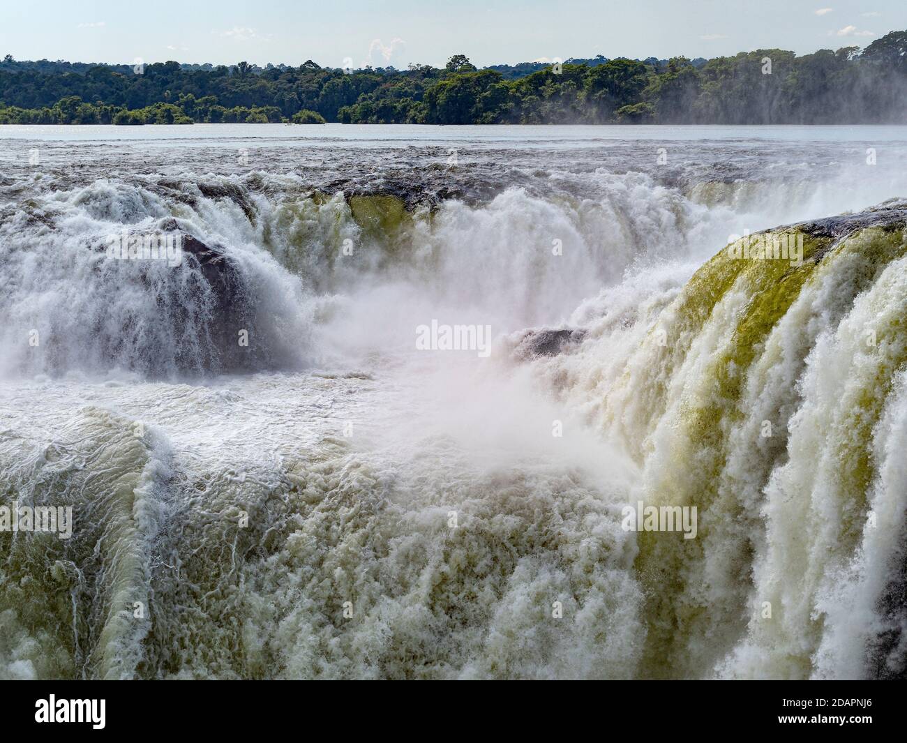 Teufelskehle, auf Spanisch als Garganta del Diablo bekannt, Iguazú Falls, Misiones Province, Argentinien. Stockfoto