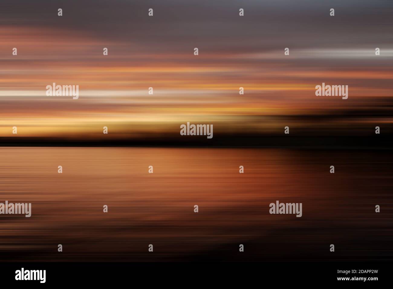 Abstrahierte digitale bunte Illustration, Bewegungsunschärfe-Effekt Stockfoto