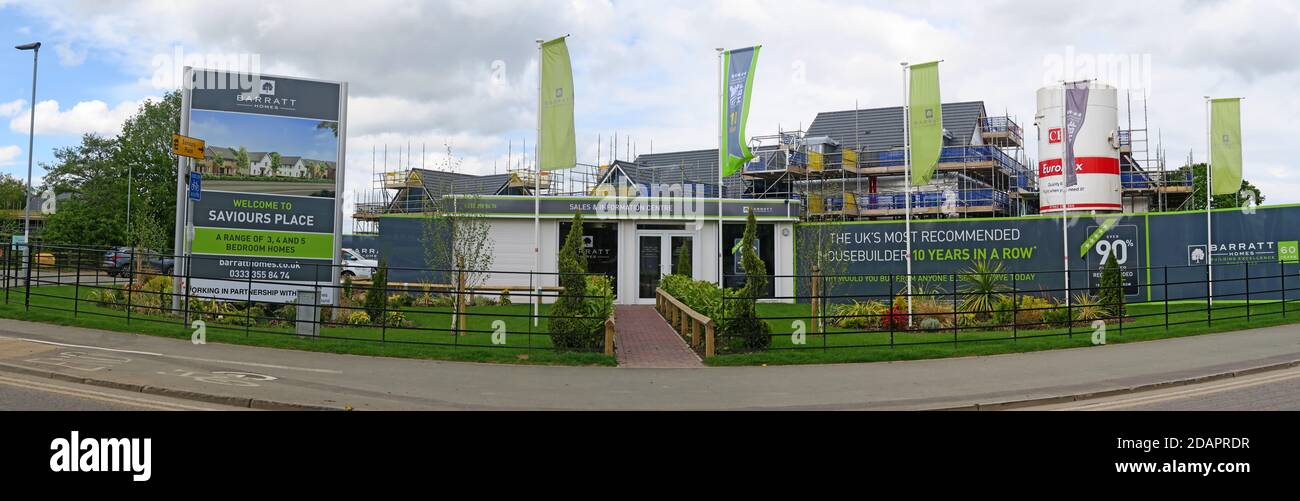 Saviors Place, Stretton, Baustelle, Barratt Homes, Warrington, Cheshire, England, Großbritannien, Stockfoto