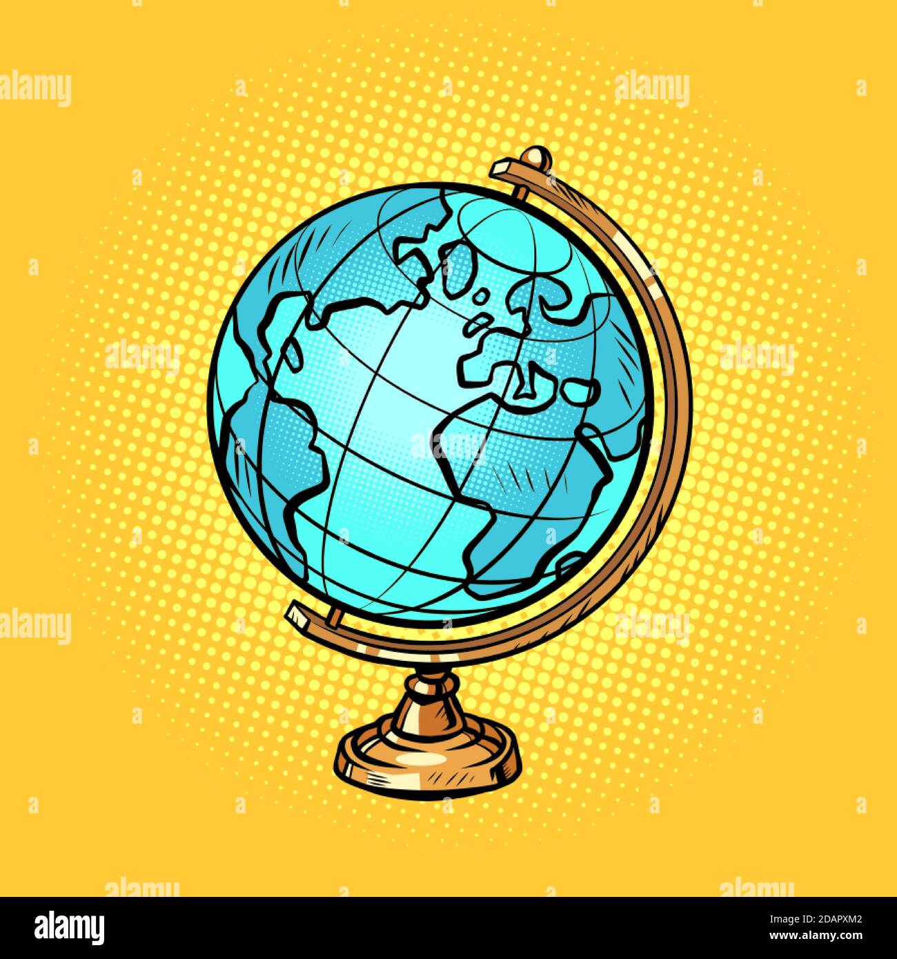 Schule Globus Planet Erde Stock Vektor