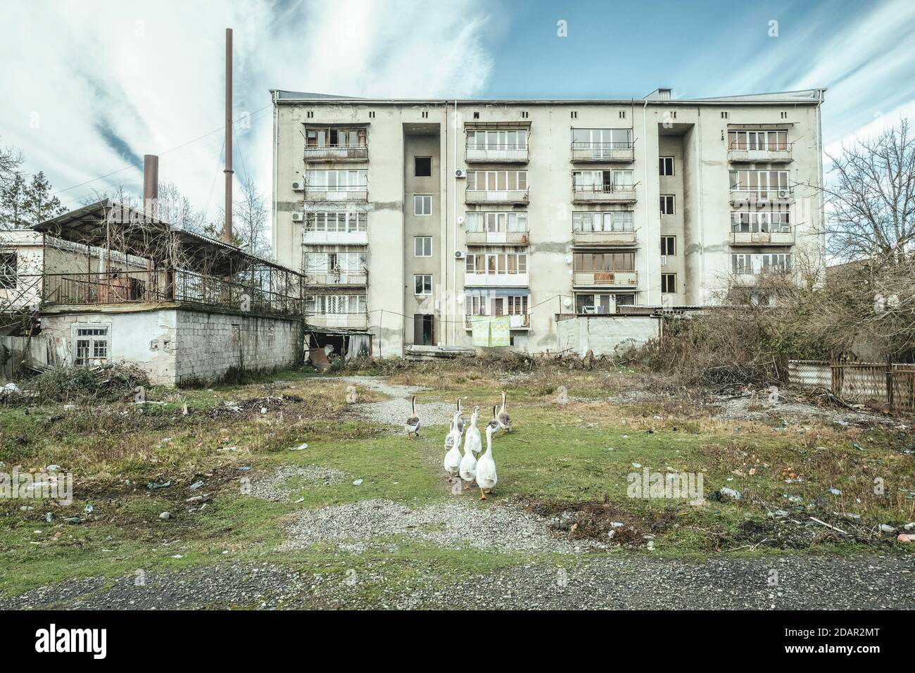 Wohnhaus in Ochamchira, Abchasien, Georgien Stockfoto