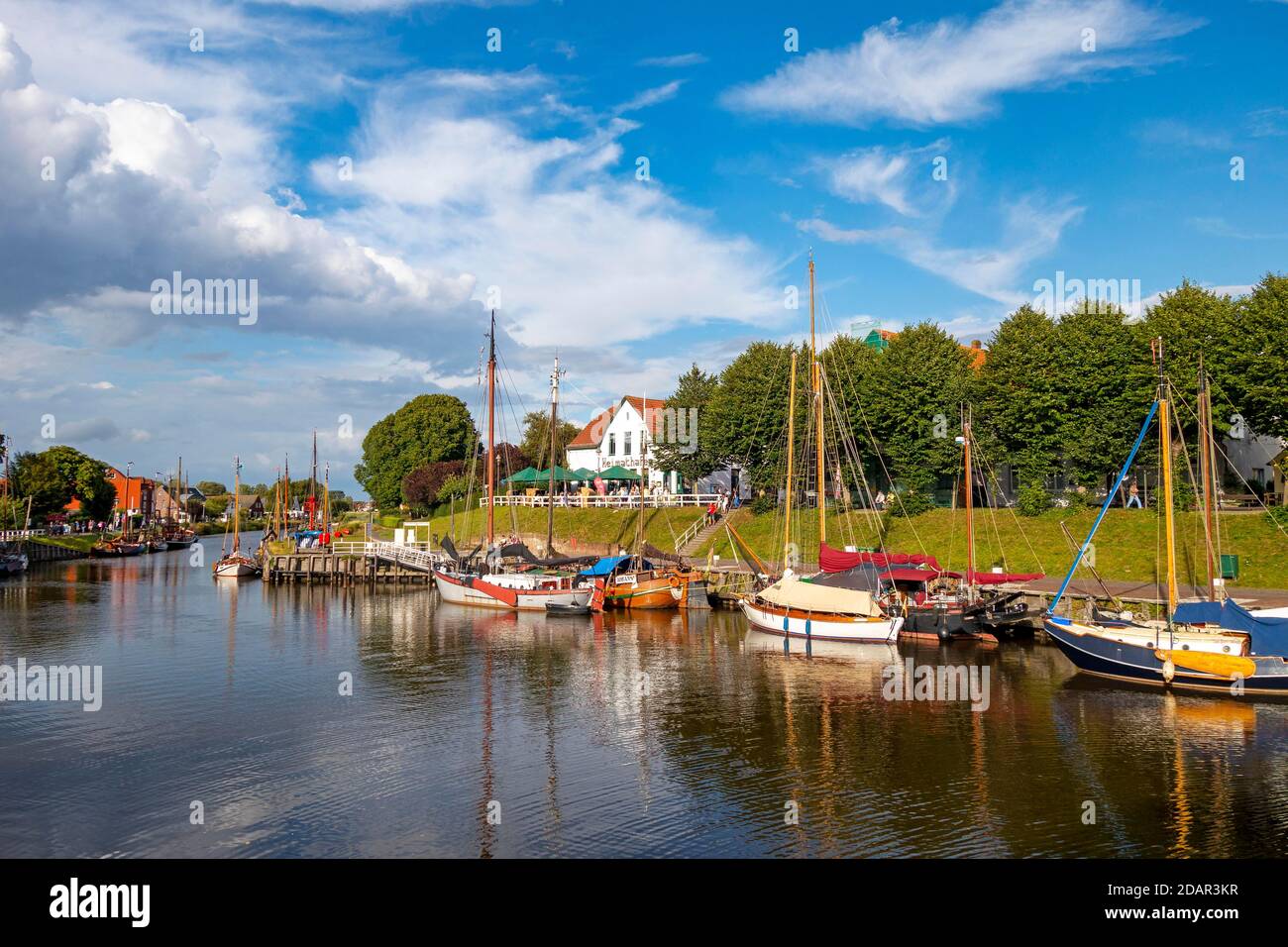 Museumshafen, Carolinensiel, Wittmund, Ostfriesland, Niedersachsen, Deutschland Stockfoto