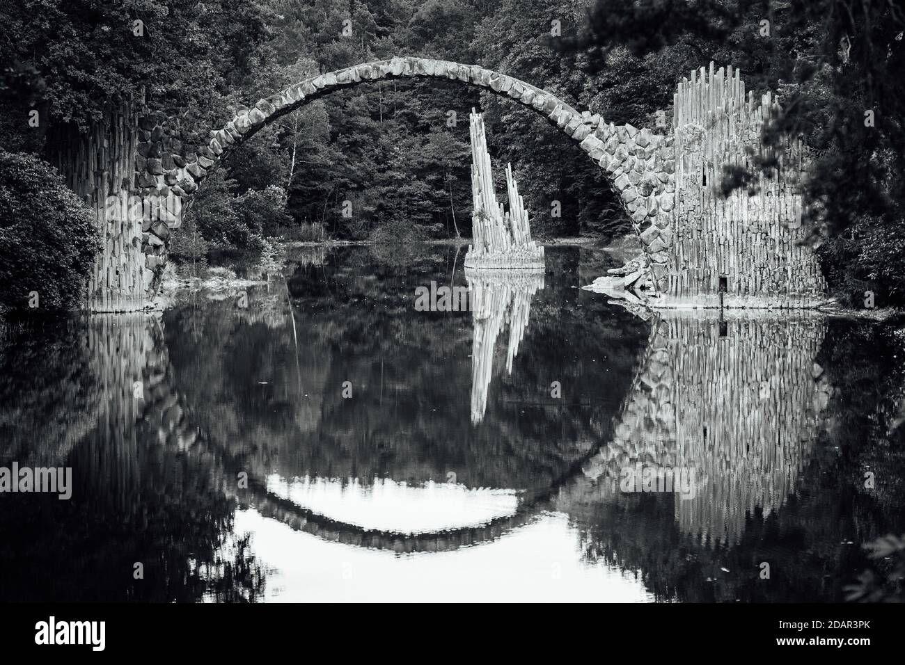 Rakotz-Brücke in Kromlau, Deutschland Stockfoto
