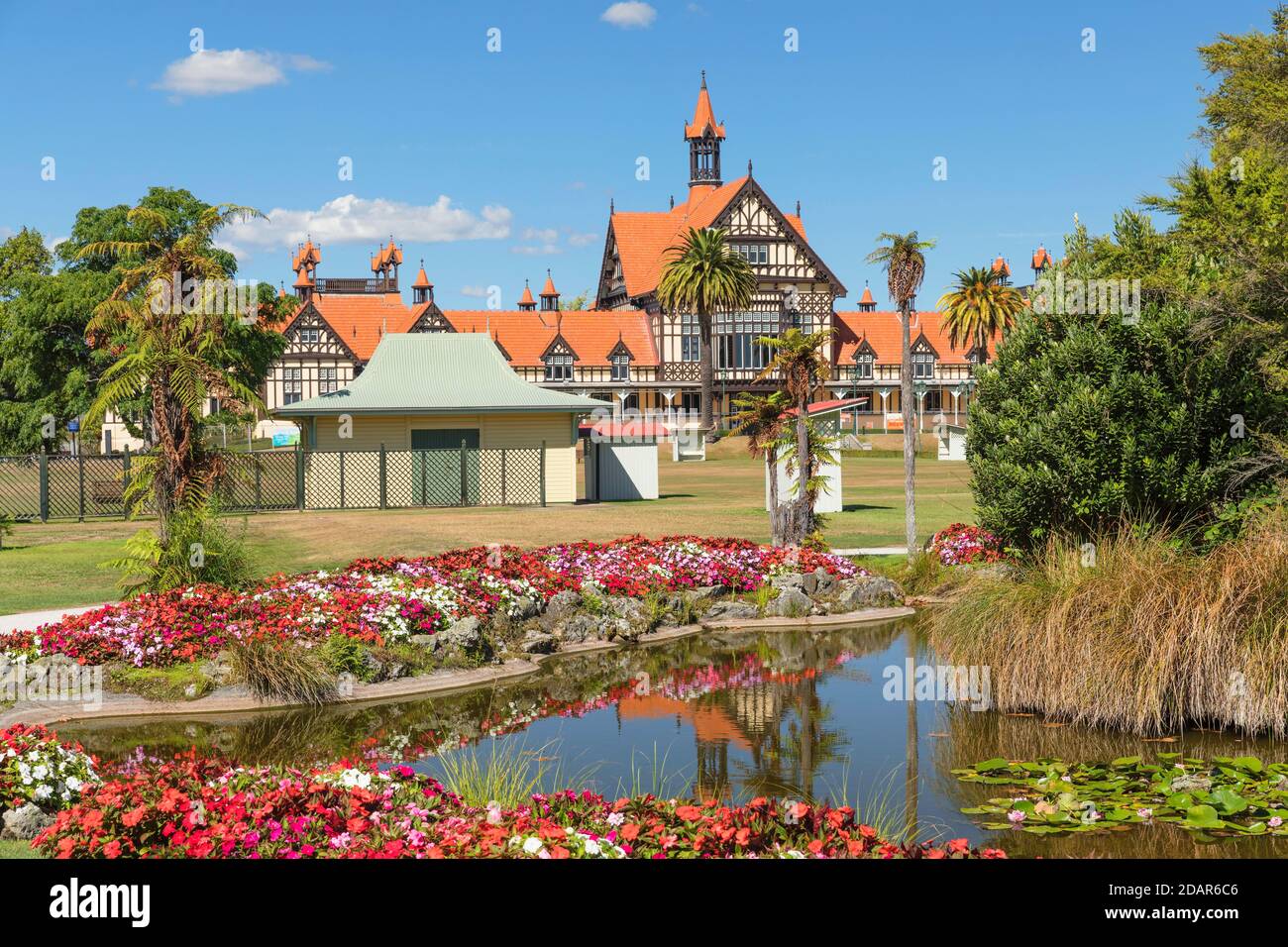 Government Garden, Ozeanien, Rotorua, Bay of Plenty, Nordinsel, Neuseeland Stockfoto