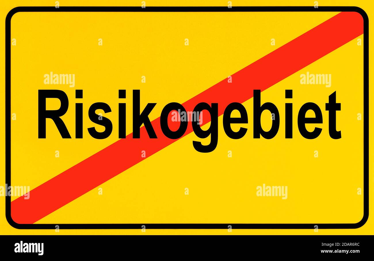 Symbolbild, Ende der Risikozone Corona-Krise, Deutschland Stockfoto