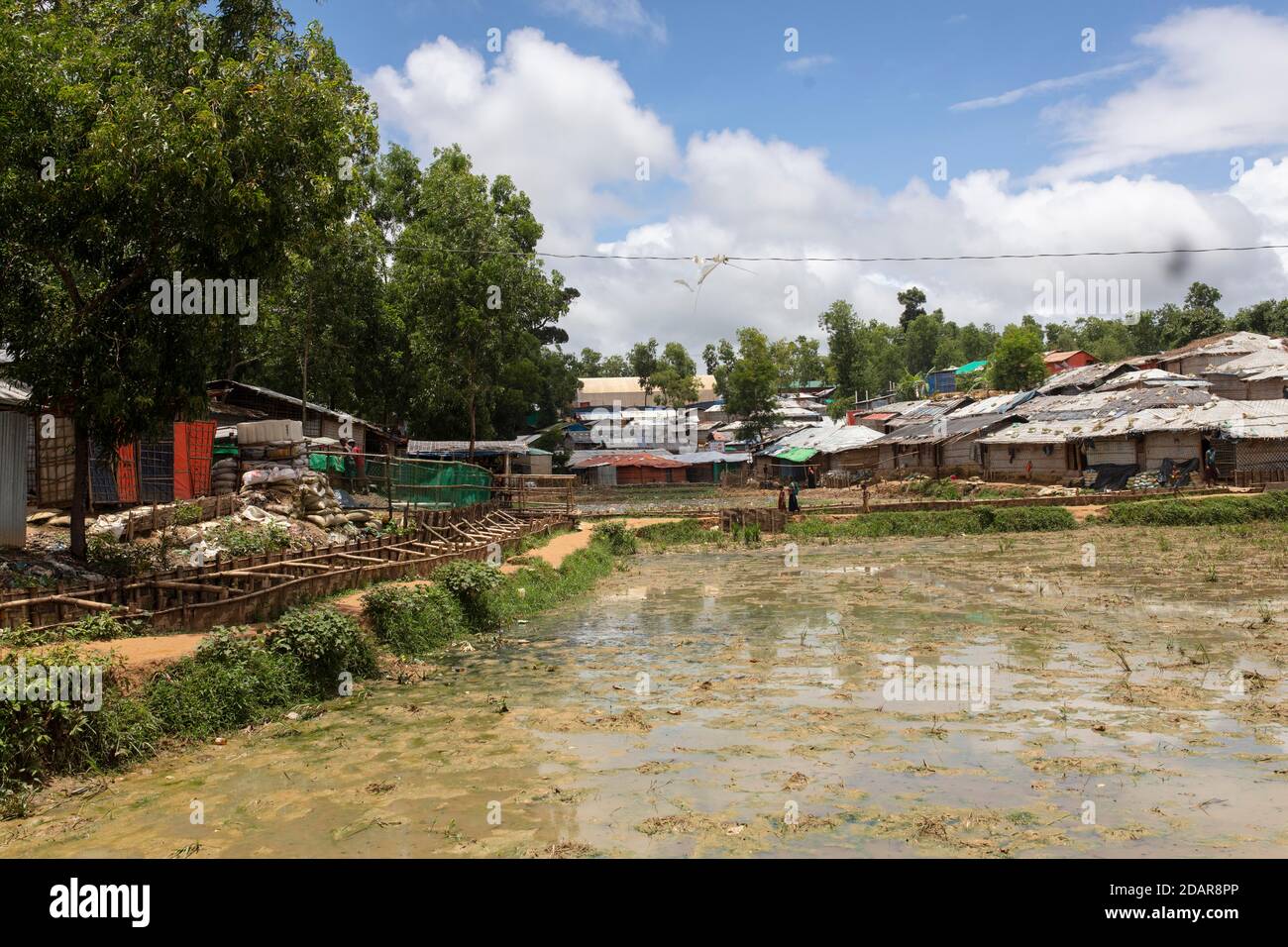 Lager für Rohingya-Flüchtlinge aus Myanmar, Kutupalong, Cox Bazar, Bangladesch Stockfoto