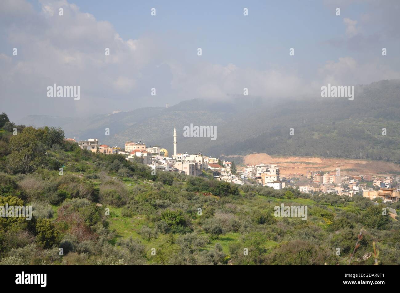 Blick vom Berg Tabor, Transfiguration Site Israel Stockfoto