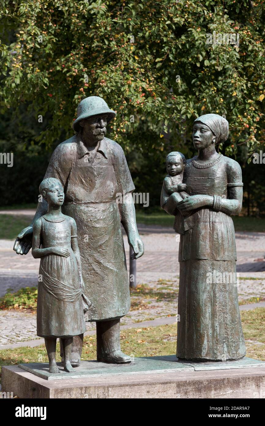 Denkmal Albert Schweitzer, Bildhauer Gerhard Geyer, Weimar, Thüringen, Deutschland Stockfoto