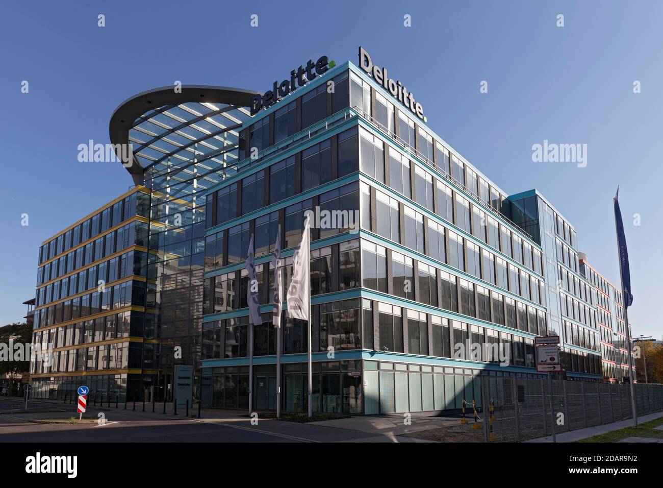 Bürogebäude Deloitte Wirtschaftsprüfungsgesellschaft, Niederlassung Düsseldorf, Nordrhein-Westfalen, Deutschland Stockfoto