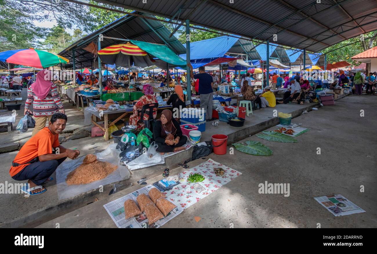 Markt Kota Belud Sabah Borneo Malaysia Stockfoto