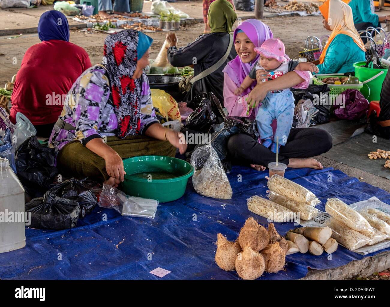 Markt Kota Belud Sabah Borneo Malaysia Stockfoto
