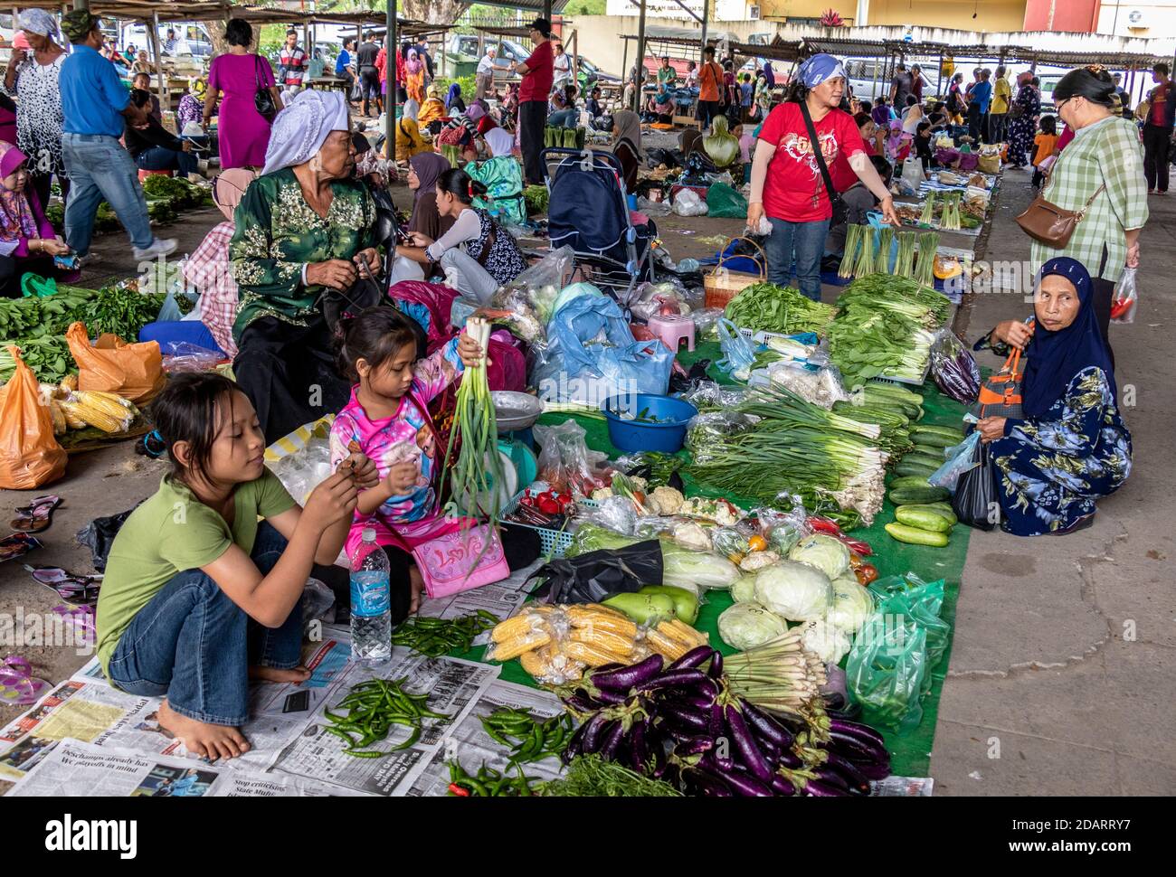 Markt Kota Belud Sabah Borneo Malaysia Stockfoto