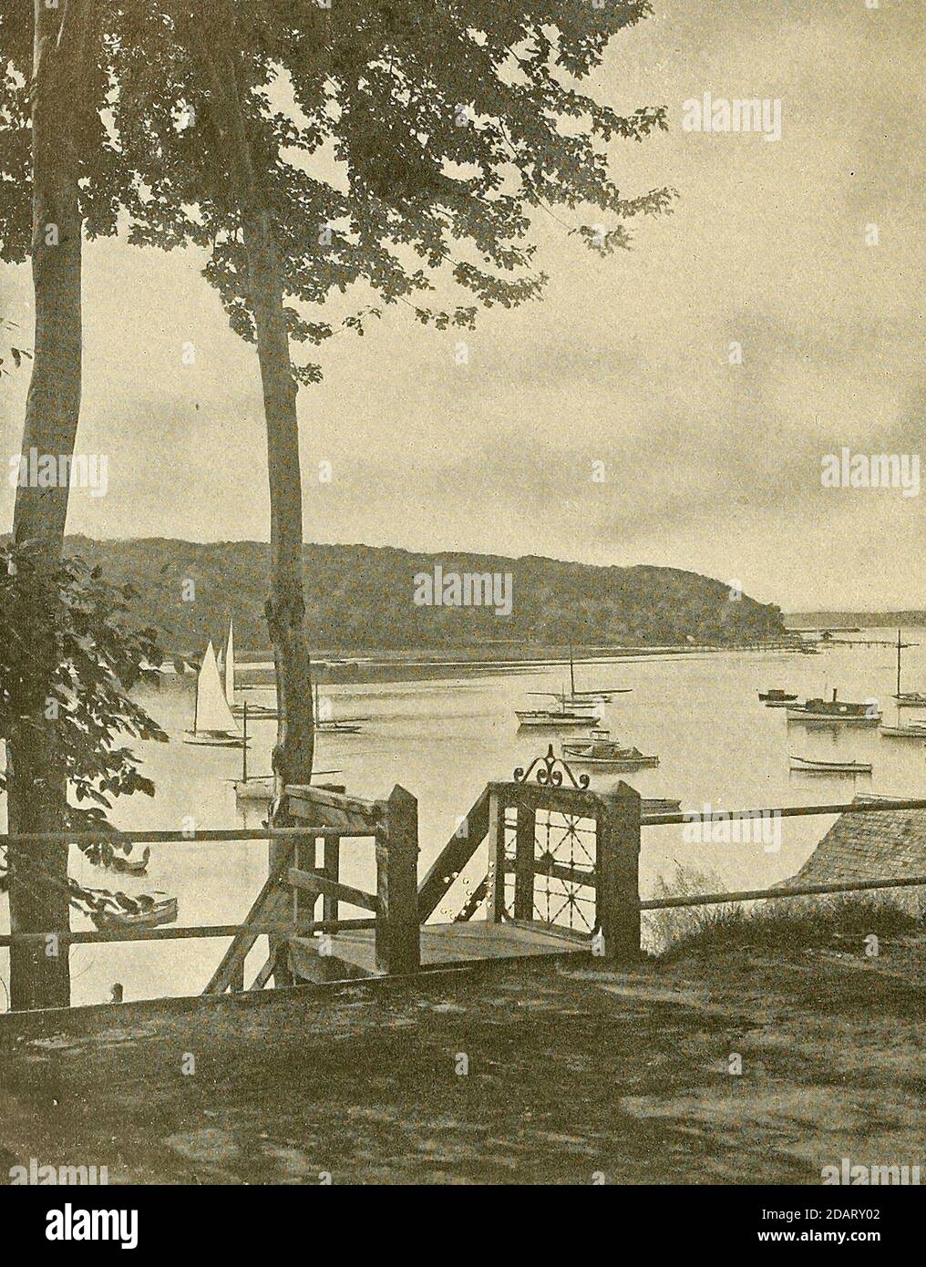 Northport Harbor, Long Island, um 1915 Stockfoto