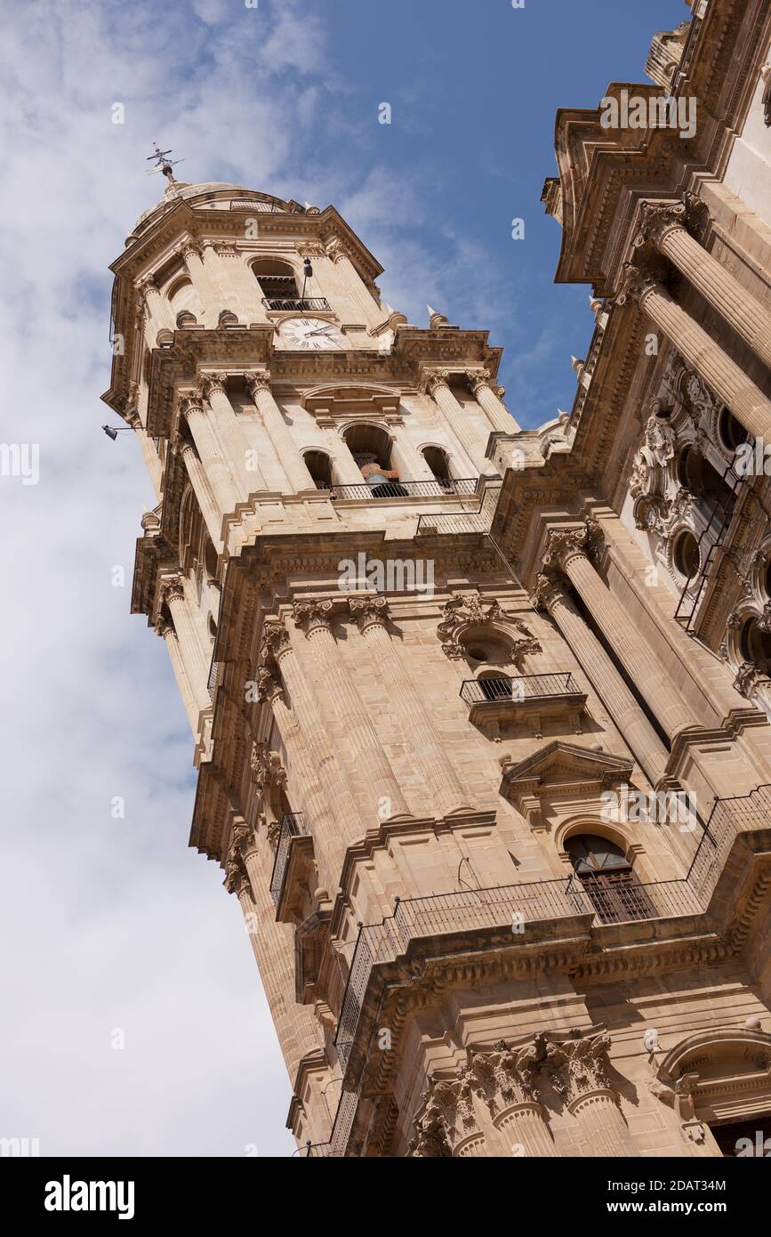 Kathedrale der Menschwerdung von Malaga - Detail Stockfoto