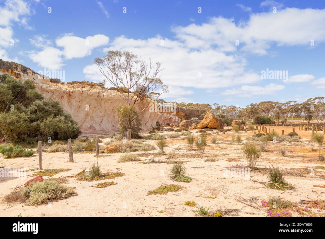 Die sogenannten Breakaways an der Hyden-Norseman-Road, Westaustralien Stockfoto