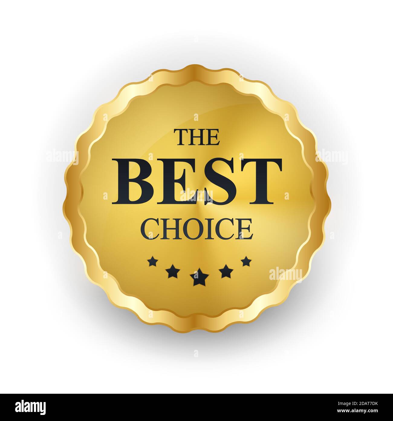 Gold Label die beste Wahl. Vector Illustration Stock Vektor